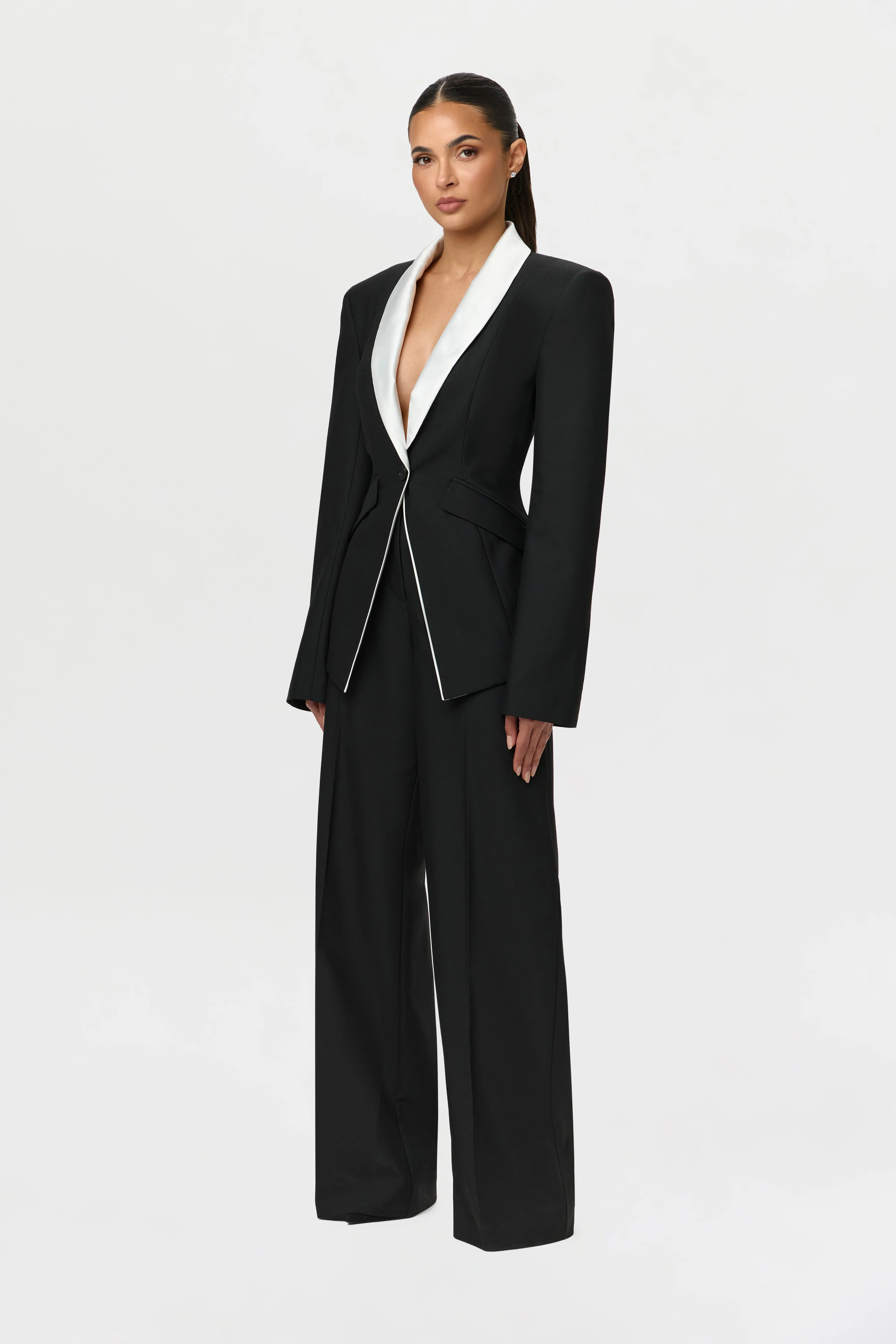 Suiting Contrast Blazer - Image 4