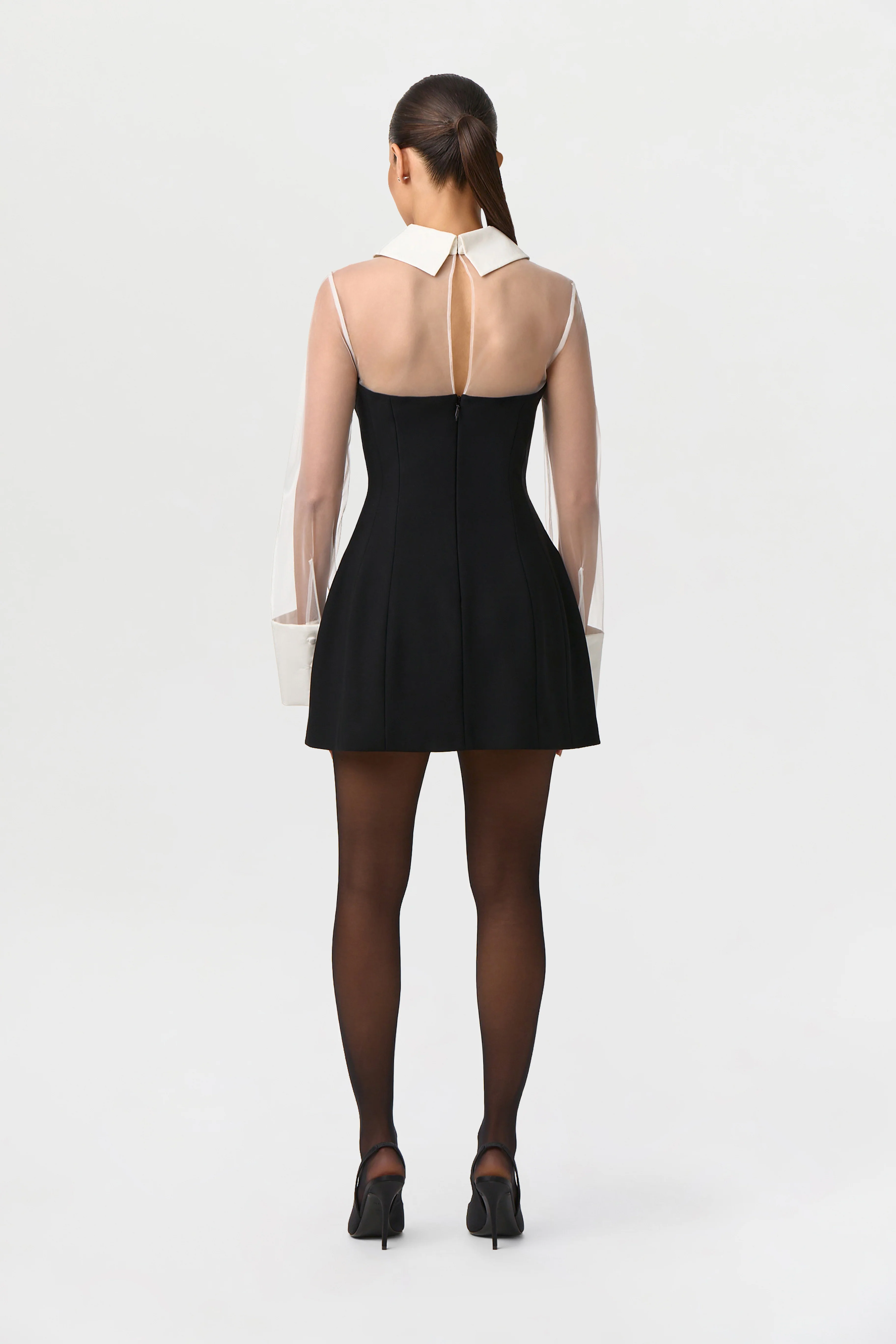 Ponte Shirting Mini Dress - Image 5