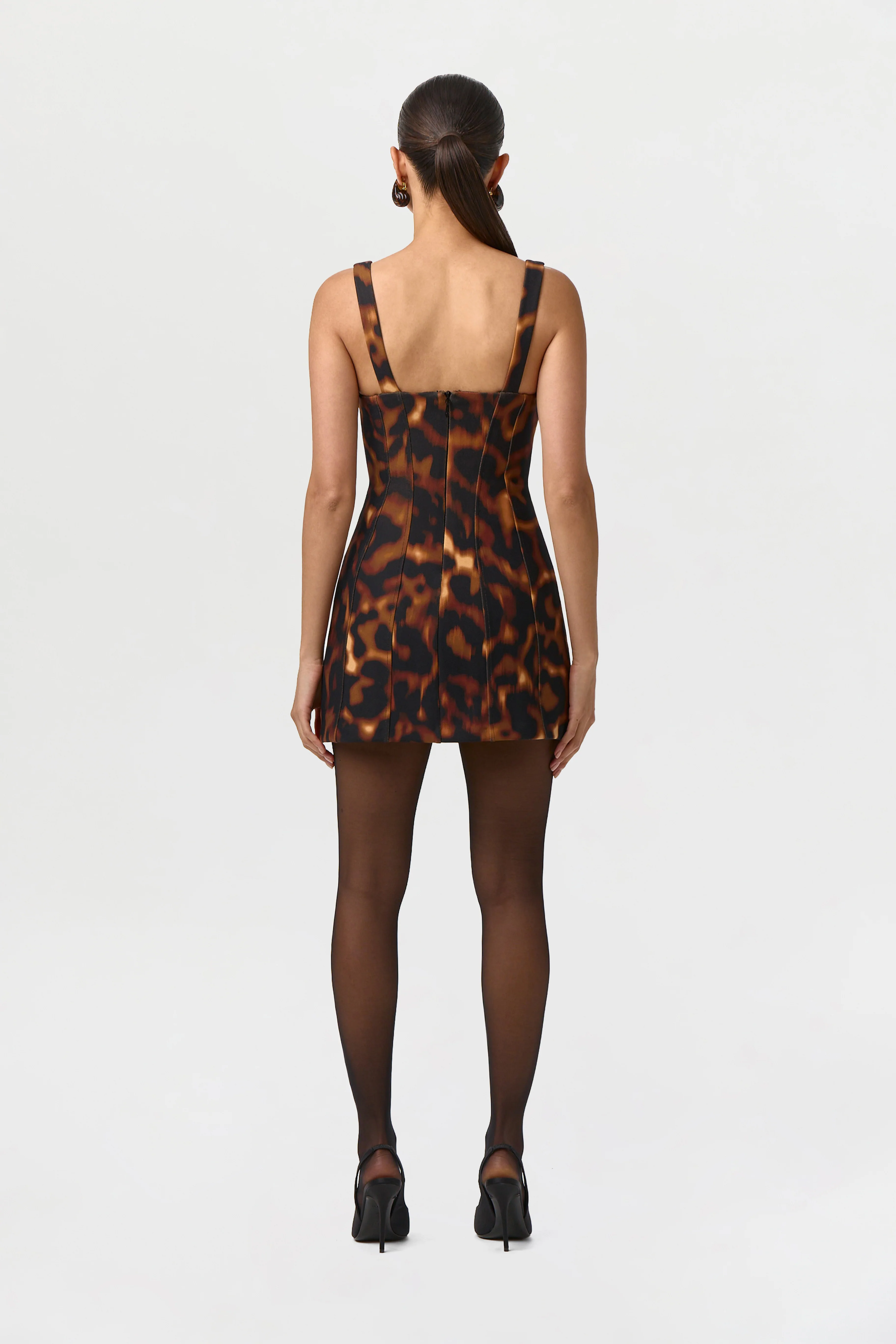 Suiting Tortoise Mini Dress - Image 5