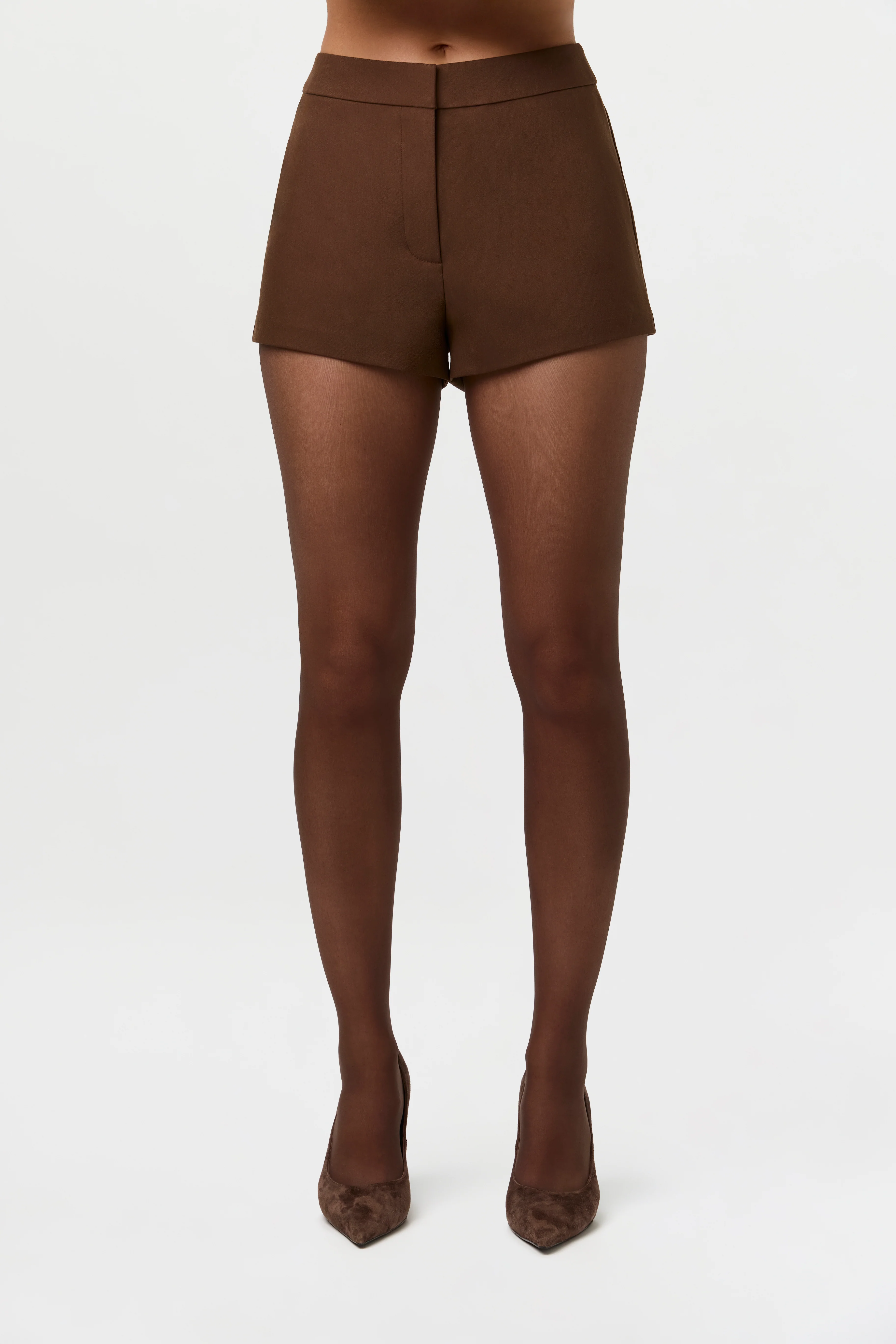 High Waist Suited Shorts - Image 3