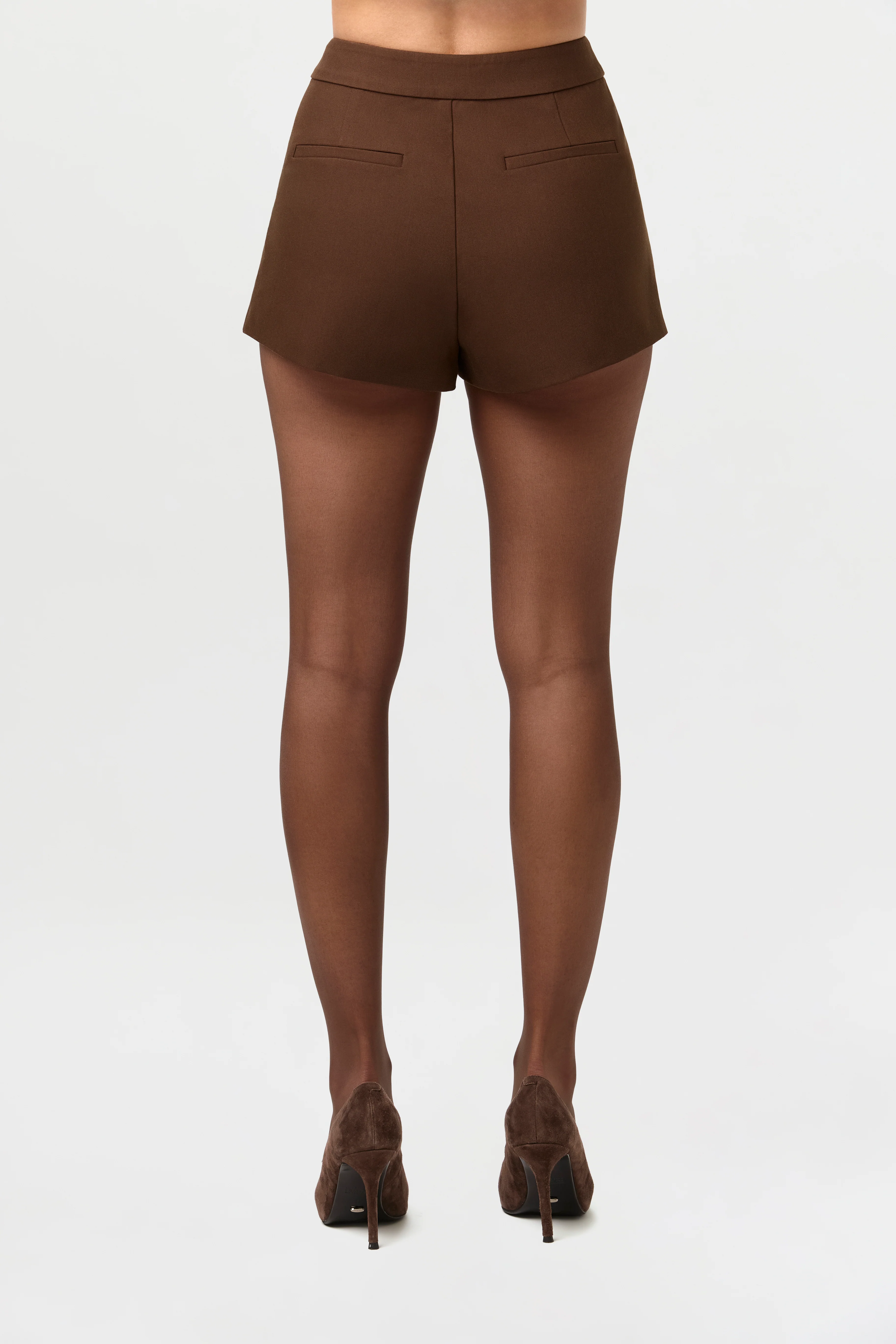 High Waist Suited Shorts - Image 4