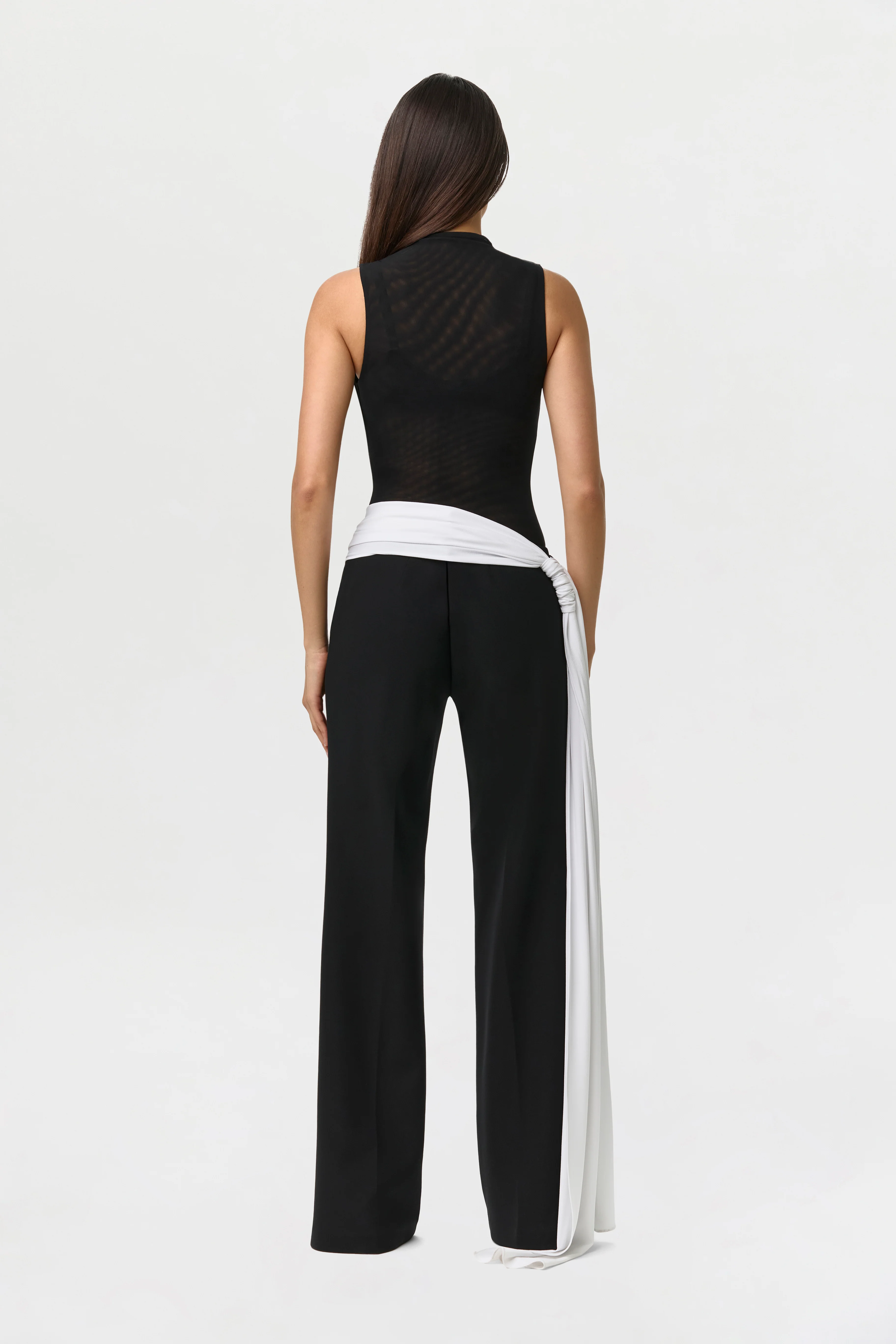Suiting Contrast Straight Leg Pant - Image 4