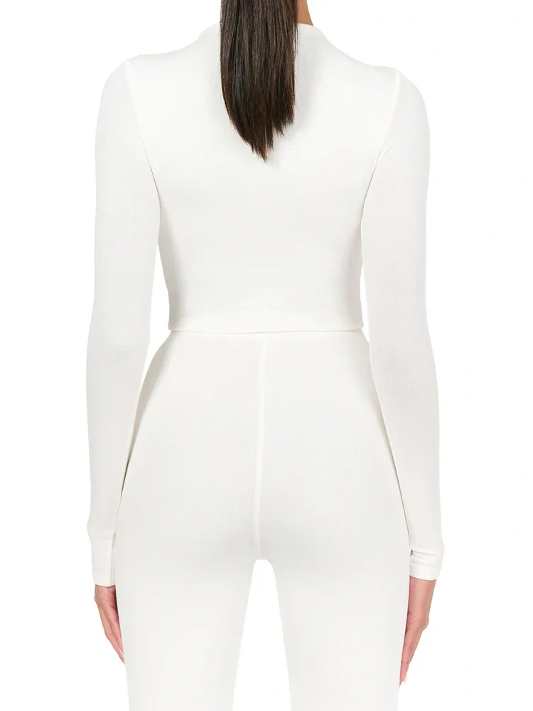 NW Mock Neck Crop Top - Image 11