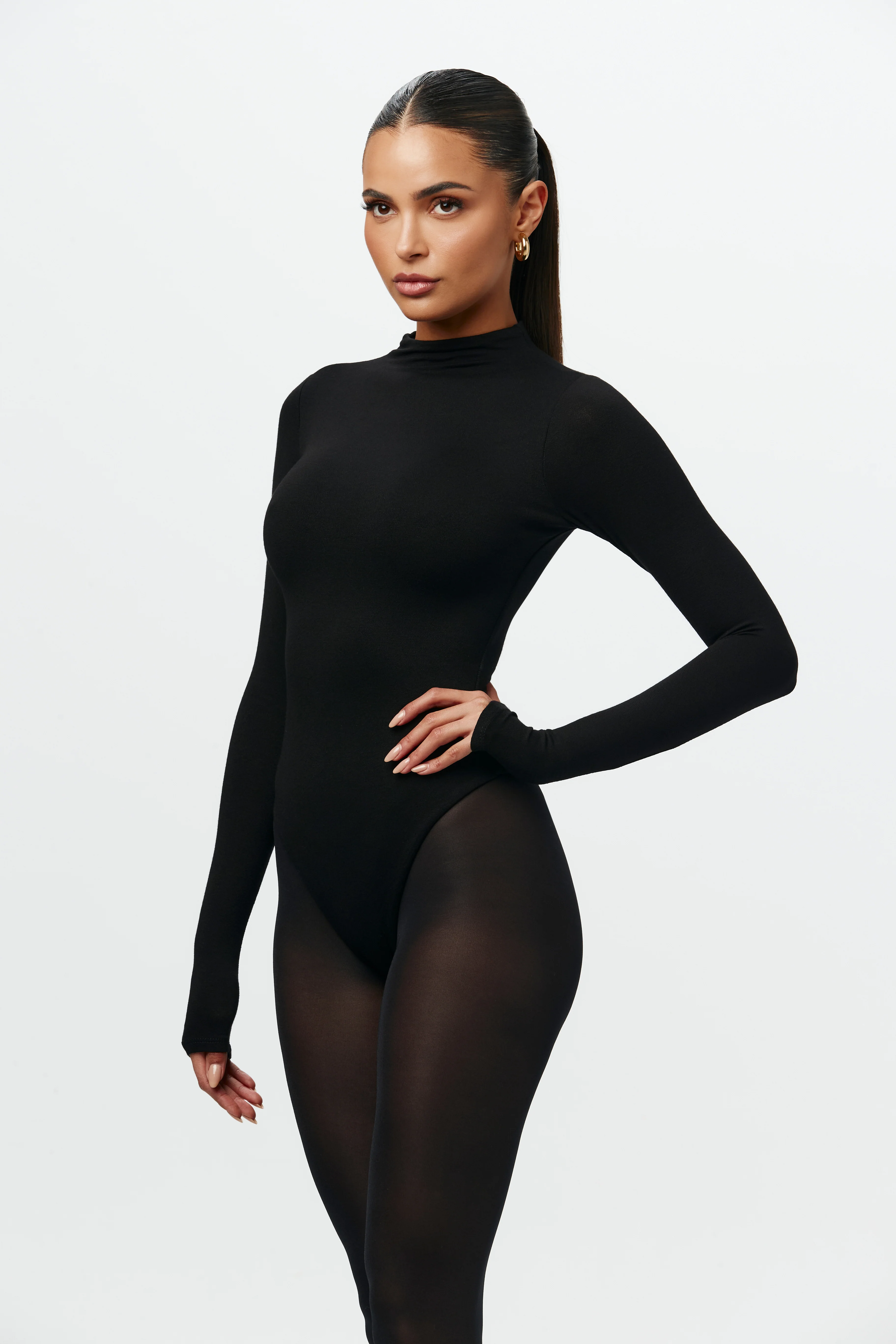 NW Sculpt Mock Neck Bodysuit - Image 3