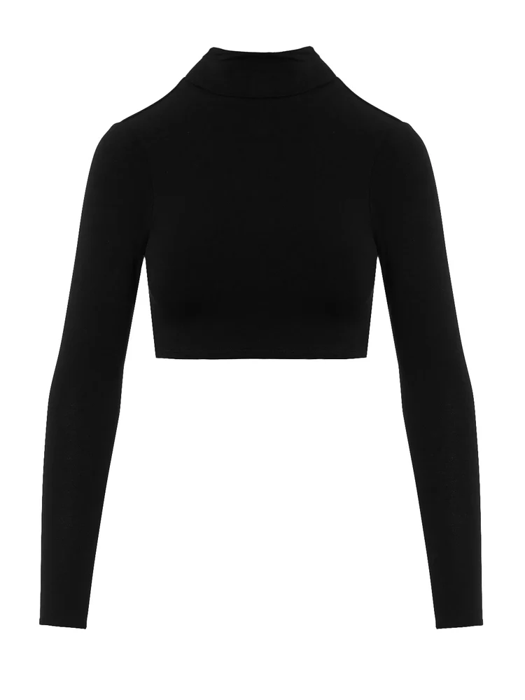 NW Turtleneck Crop Top - Image 2
