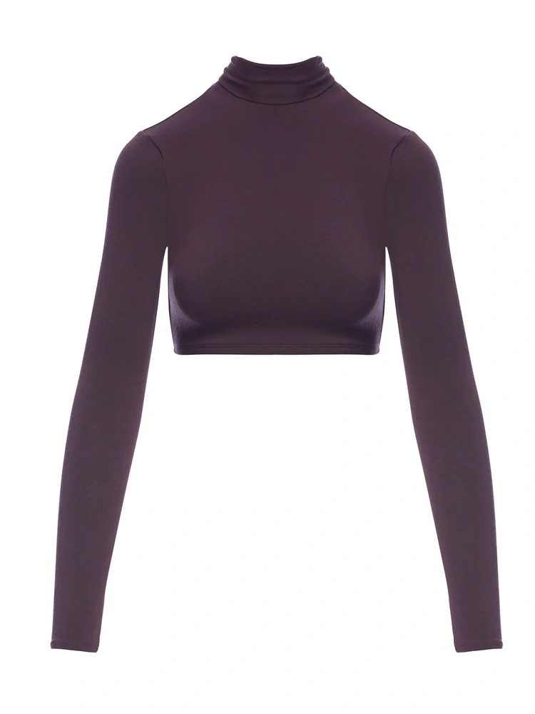 NW Turtleneck Crop Top - Image 3