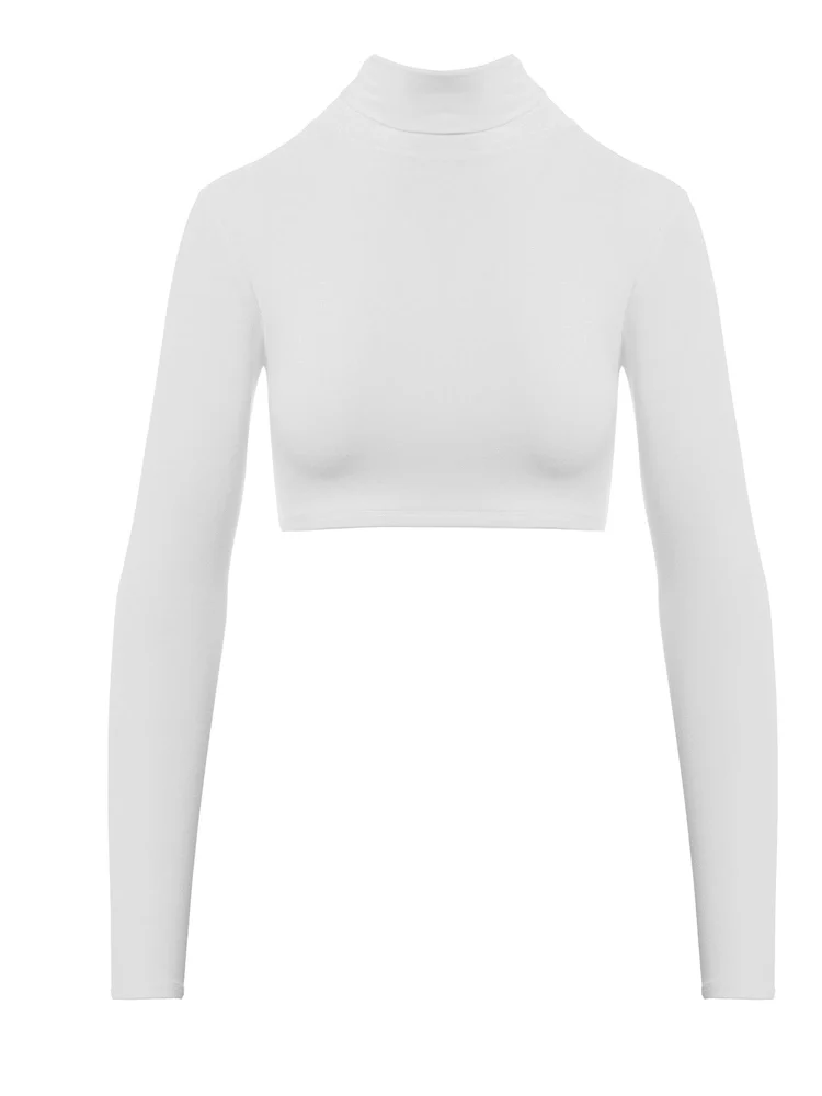 NW Turtleneck Crop Top - Image 4
