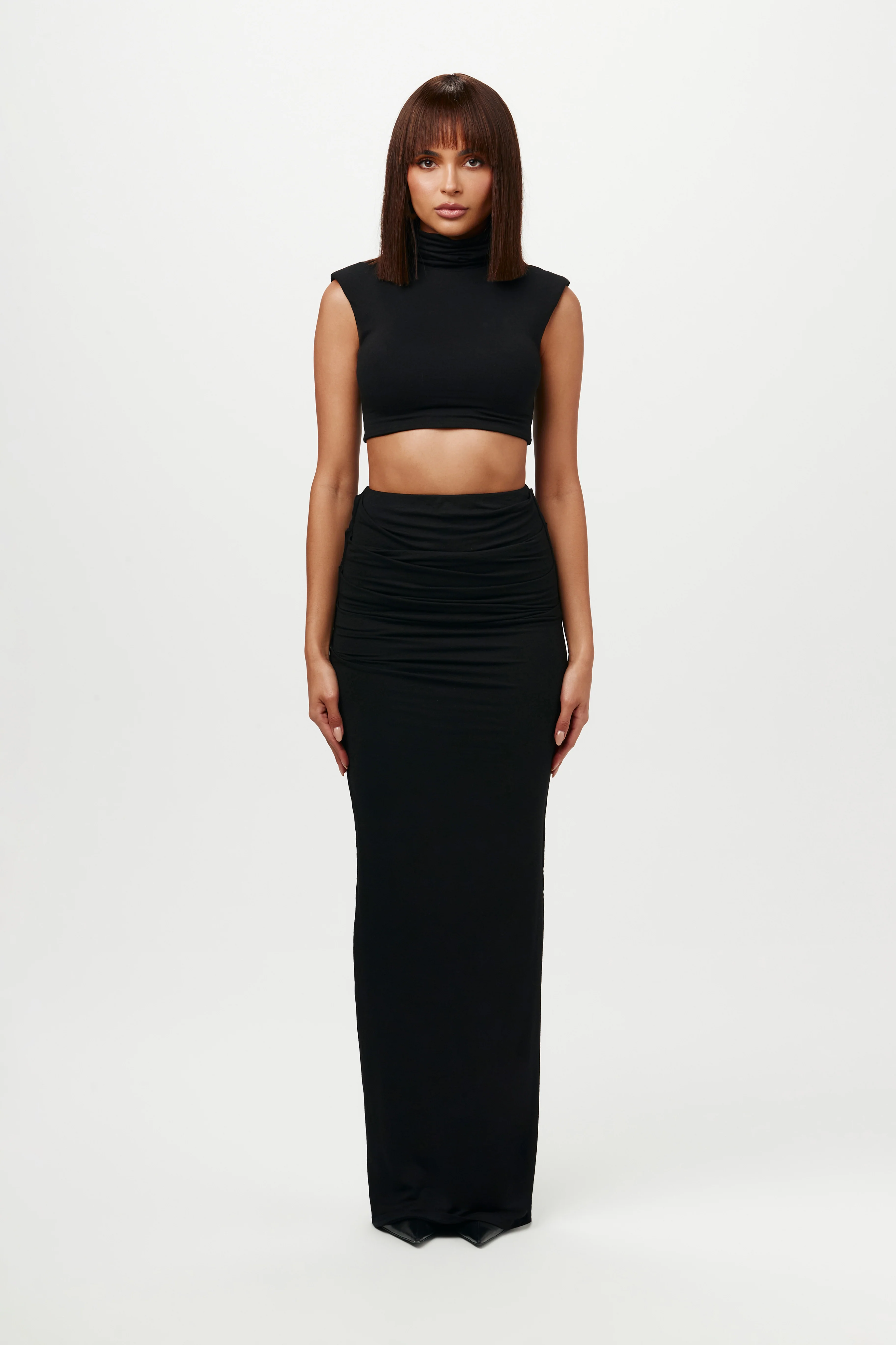 NW Turtleneck Sleeveless Crop Top - Image 8