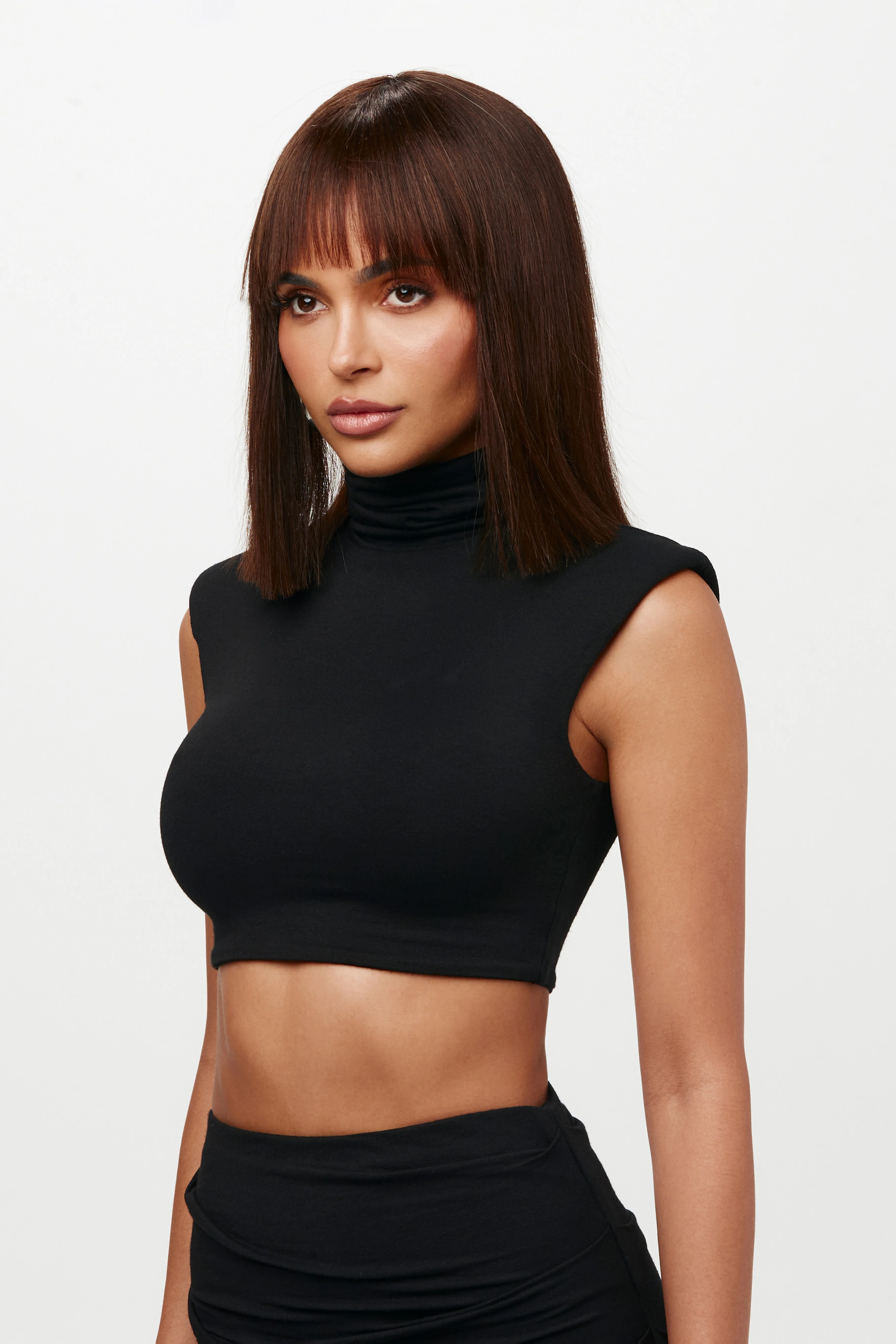 NW Turtleneck Sleeveless Crop Top - Image 9
