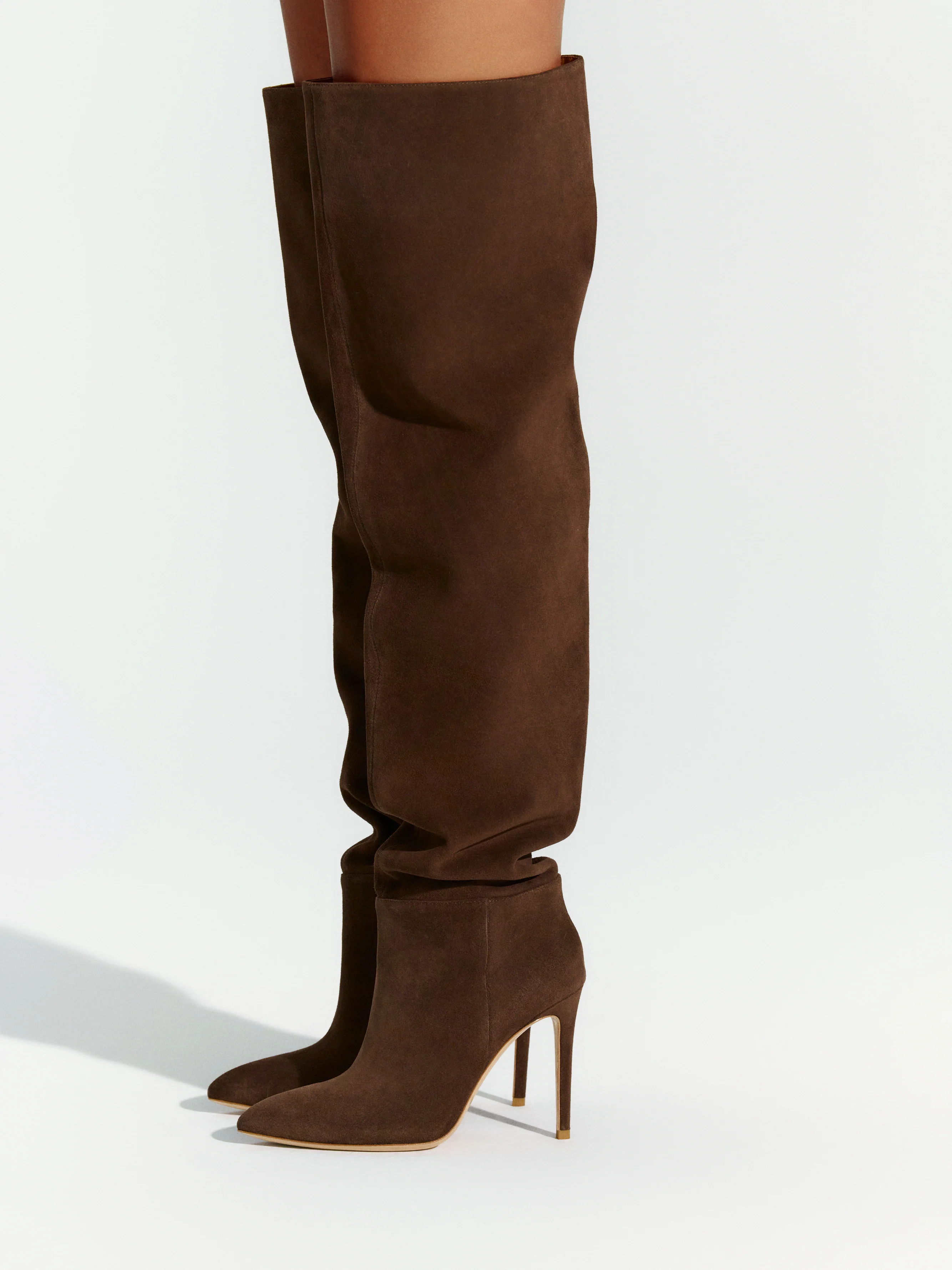 Suede Thigh High Boot - Image 9
